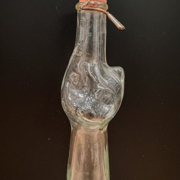 Vintage Tall Glass Cat Decanter, Made in Germany, Original Lid, Mid-C. Modern - Picture 5 of 8